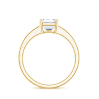 1.8 Carat Emerald Cut Cubic Zirconia Solitaire Engagement Ring