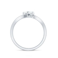Moissanite Two Stone Pre Engagement Ring