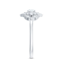 Vintage Style Cubic Zirconia Engagement Ring with Milgrain Detailing