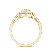 1.50 CT Heart Shape Cubic Zirconia Engagement Ring with Accent