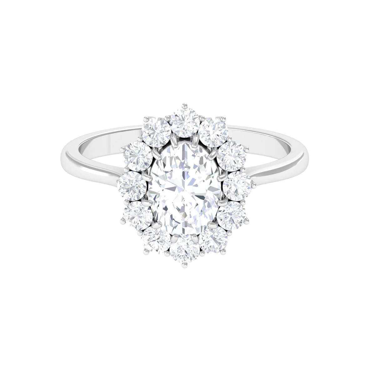 Princess Diana Inspired Simulated Diamond Engagement Ring