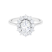 Princess Diana Inspired Simulated Diamond Engagement Ring
