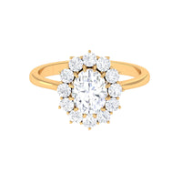 Princess Diana Inspired Simulated Diamond Engagement Ring