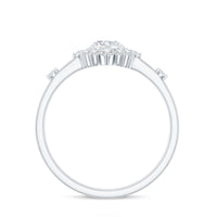 Round Moissanite Engagement Ring with Halo