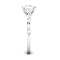 3 Carat Princess Cut Cubic Zirconia Designer Engagement Ring