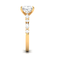 3 Carat Princess Cut Cubic Zirconia Designer Engagement Ring