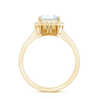 4.75 CT Octagon Cut Zircon Classic Engagement Ring