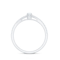 Minimal Split Shank Oval Simulated Diamond Engagement Ring