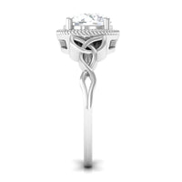 2 Carat Round Cut Cubic Zirconia Celtic Engagement Ring