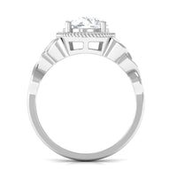2 Carat Round Cut Cubic Zirconia Celtic Engagement Ring