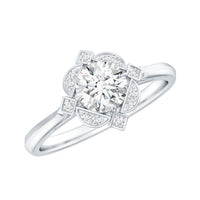 Vintage Looking Cubic Zirconia Engagement Ring for Her