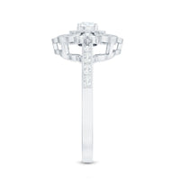 Certified Moissanite Antique Looking Engagement Ring for Women