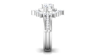 3.75 CT Cushion Zircon Vintage Inspired Wedding Ring Set