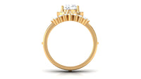 3.75 CT Cushion Zircon Vintage Inspired Wedding Ring Set