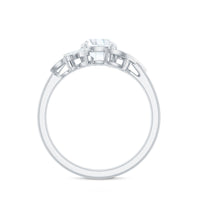1.75 CT Simulated Diamond Flower Engagement Ring