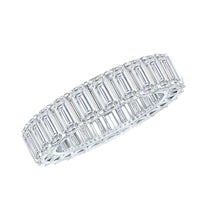 Emerald Cut Zircon Full Eternity Band Ring