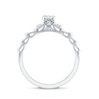 Designer Moissanite Promise Ring for Her