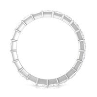 3.5 CT Princess Cut Zircon Eternity Band Ring in Gold