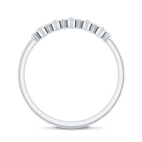 Anniversary Band Ring with Certified Moissanite Stones