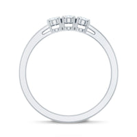Oval Shaped Moissanite Three Stone Ring for Women