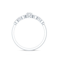 Round Moissanite Infinity Promise Ring with Certificate
