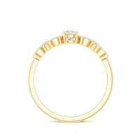 Round Moissanite Infinity Promise Ring with Certificate
