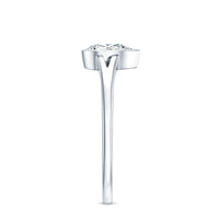 Pear Cut Lab Grown Diamond Solitaire Ring in Split Shank