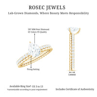 Pear Shape Lab Grown Diamond Solitaire Engagement Ring