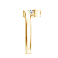 Pear Shape Lab Grown Diamond Solitaire Bypass Ring