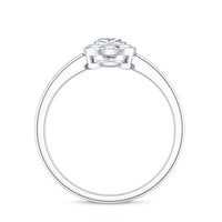 Pear Cut Lab Grown Diamond Solitaire Ring with Engraved Details