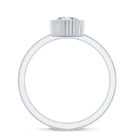 Vintage Style Oval Shape Lab Grown Diamond Solitaire Engagement Ring