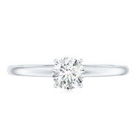 Round Shape Lab Grown Diamond Solitaire Ring