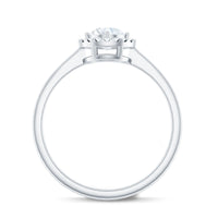 Lab Grown Diamond Promise Ring with Halo