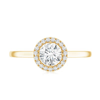Lab Grown Diamond Promise Ring with Halo