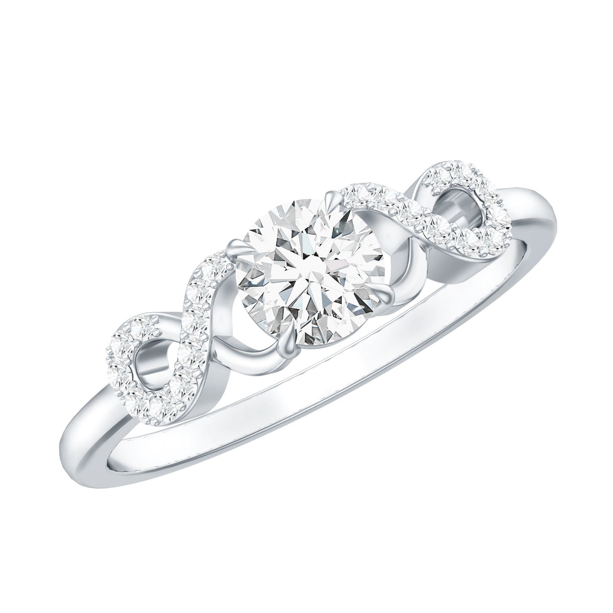 Lab Grown Diamond Criss Cross Promise Ring