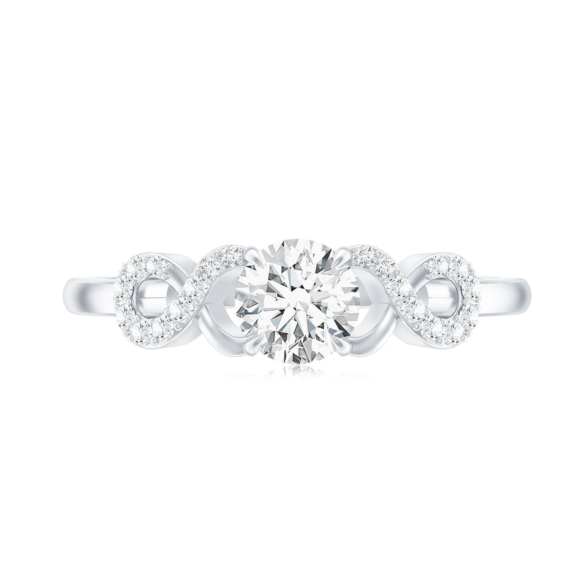 Lab Grown Diamond Criss Cross Promise Ring