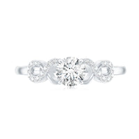 Lab Grown Diamond Criss Cross Promise Ring