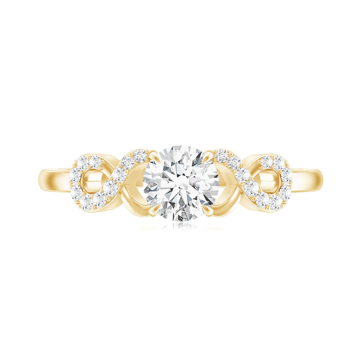 Lab Grown Diamond Criss Cross Promise Ring