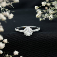 Round Lab Grown Diamond Promise Engagement Ring