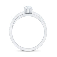 Round Lab Grown Diamond Solitaire Promise Ring