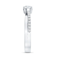 Round Lab Grown Diamond Solitaire Promise Ring