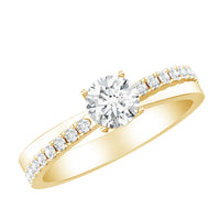 Round Lab Grown Diamond Solitaire Promise Ring