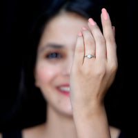 Solitaire Lab Grown Diamond Celtic Knot Promise Ring