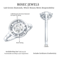 Vintage Inspired Lab Grown Diamond Solitaire Ring