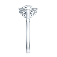 Vintage Inspired Lab Grown Diamond Solitaire Ring