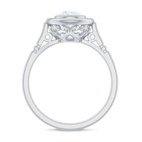 Vintage Inspired Lab Grown Diamond Solitaire Ring