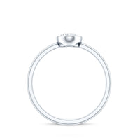 Bezel Set Oval Lab Grown Diamond Solitaire Ring
