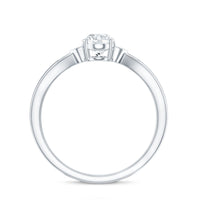 Oval Lab Grown Diamond Simple Solitaire Ring