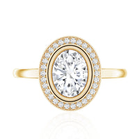 Classic Lab Grown Diamond Engagement Ring with Halo