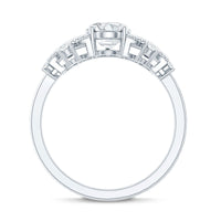 Nature Inspired Lab Grown Diamond Solitaire Engagement Ring